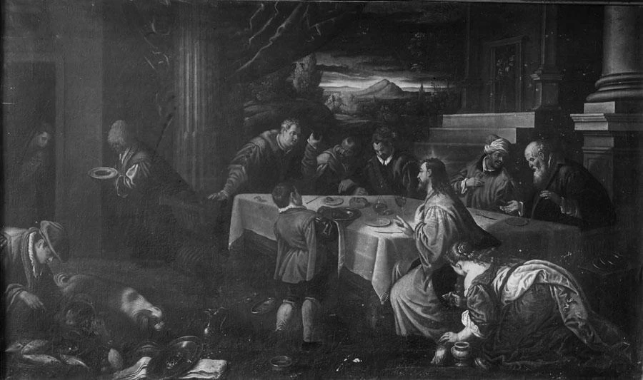  29-Leandro Dal Ponte, detto Bassano-Cena in casa di Simone - Padova, Seminario Vescovile 